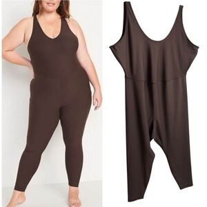 PowerSoft Sleeveless Bodysuit French Roast brown Old Navy size XXL